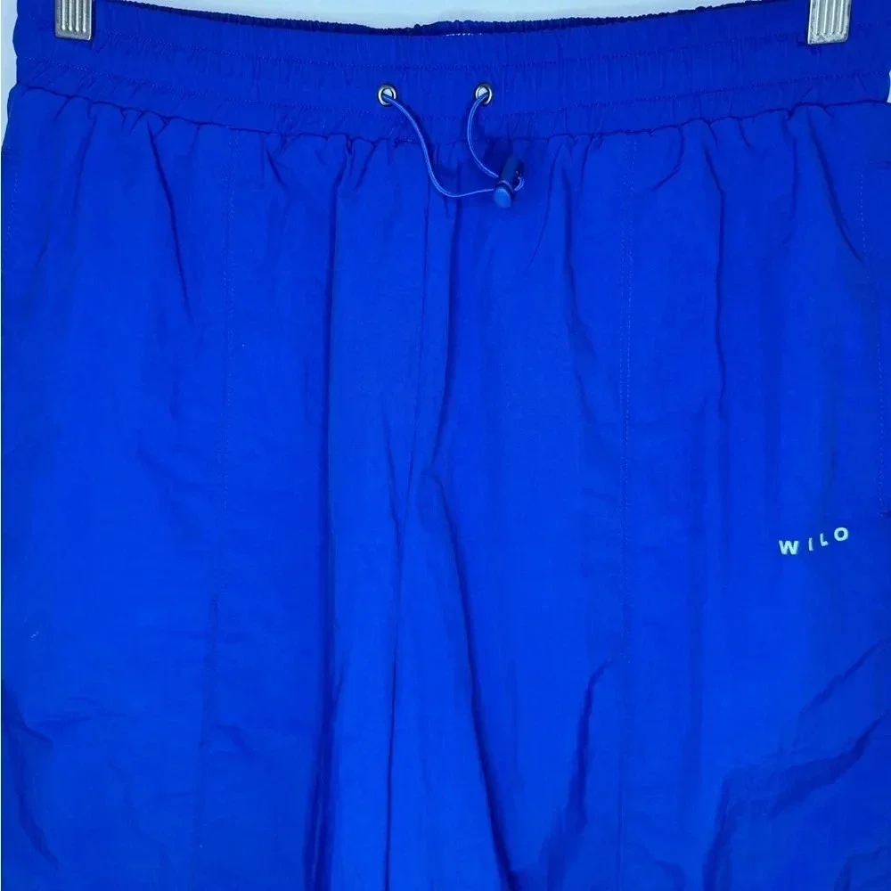 Wilo The Label Parachute Joggers in Electric Blue - Picture 2 of 7